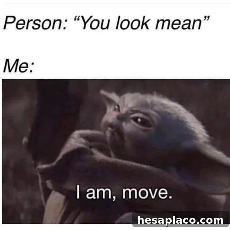 Mean Baby Yoda meme