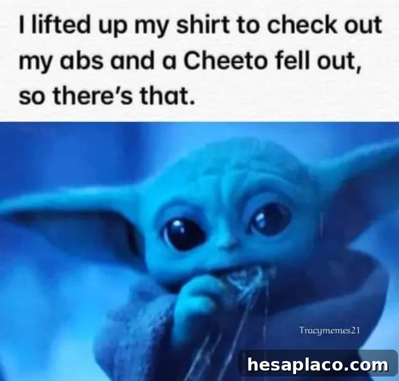 Baby Yoda snack meme