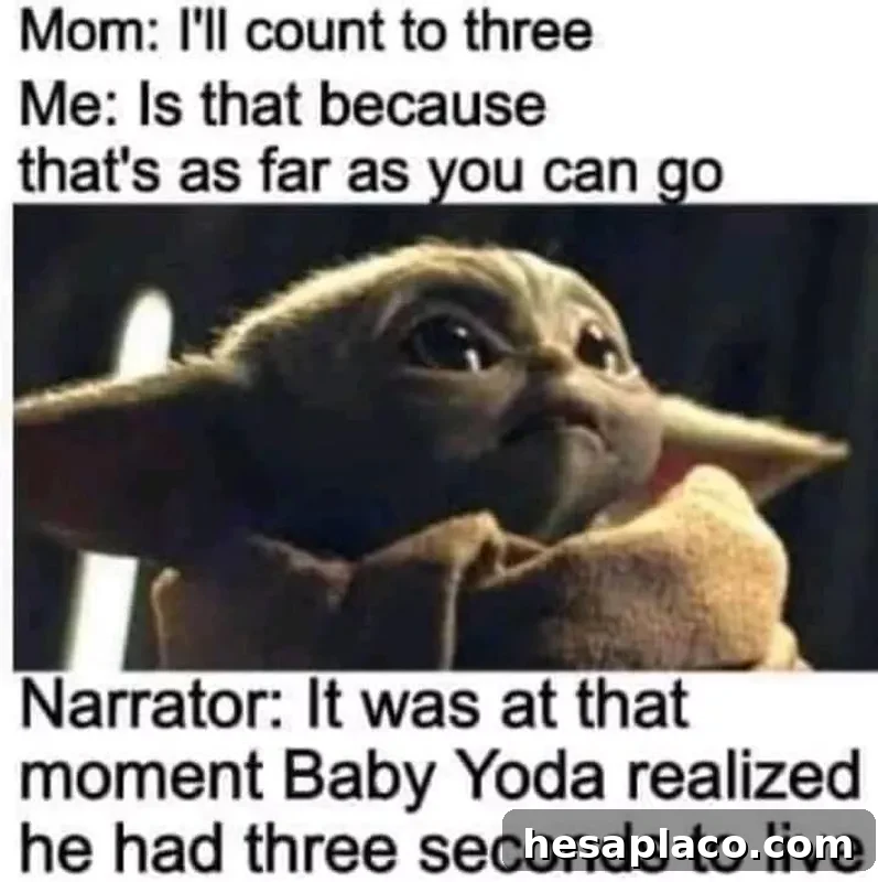 Baby Yoda parenting meme