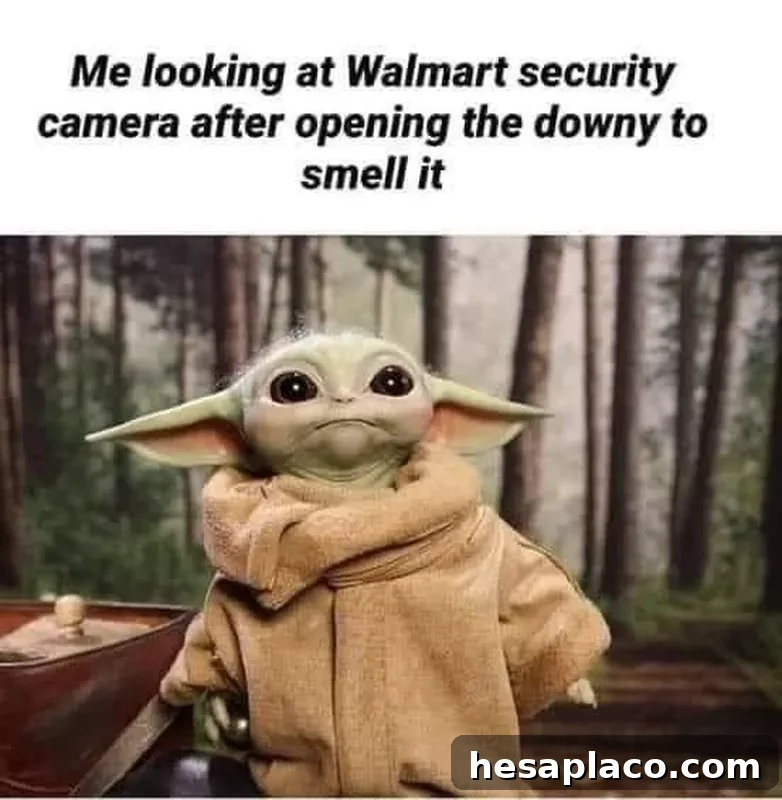 Baby Yoda Walmart meme