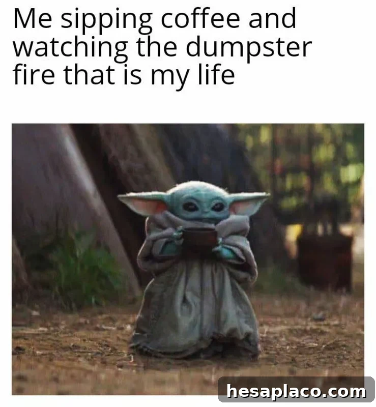 Depressing Baby Yoda meme