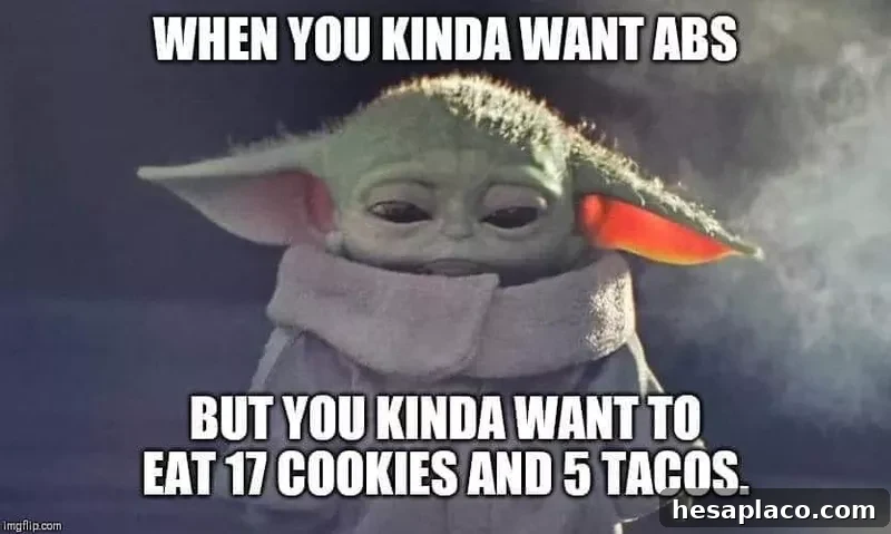 Funny Baby Yoda meme about tacos