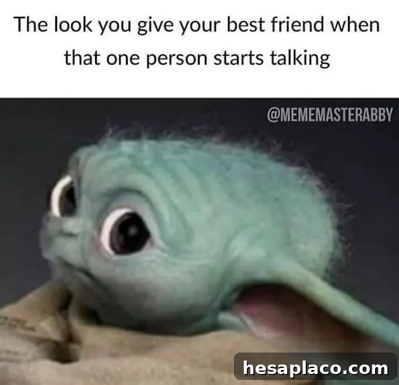 Baby Yoda looking suspicious