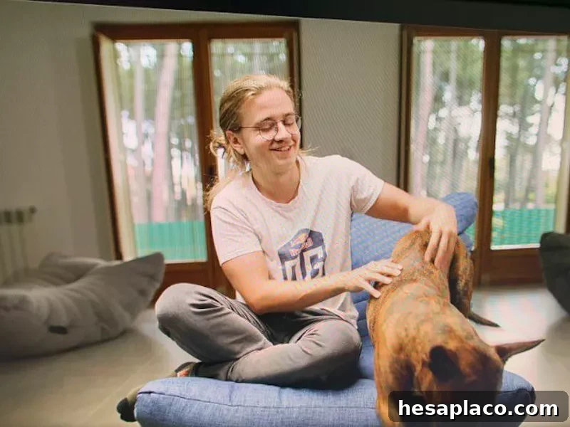 OG player with dog