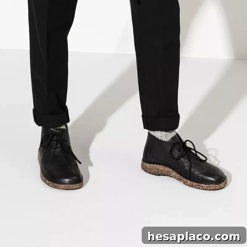 Birkenstock black leather for men