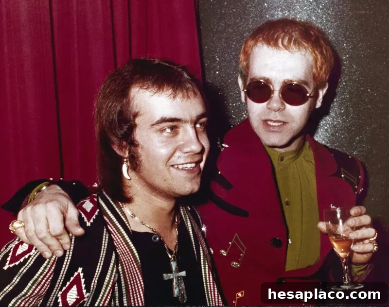 Elton John with Bernie Taupin