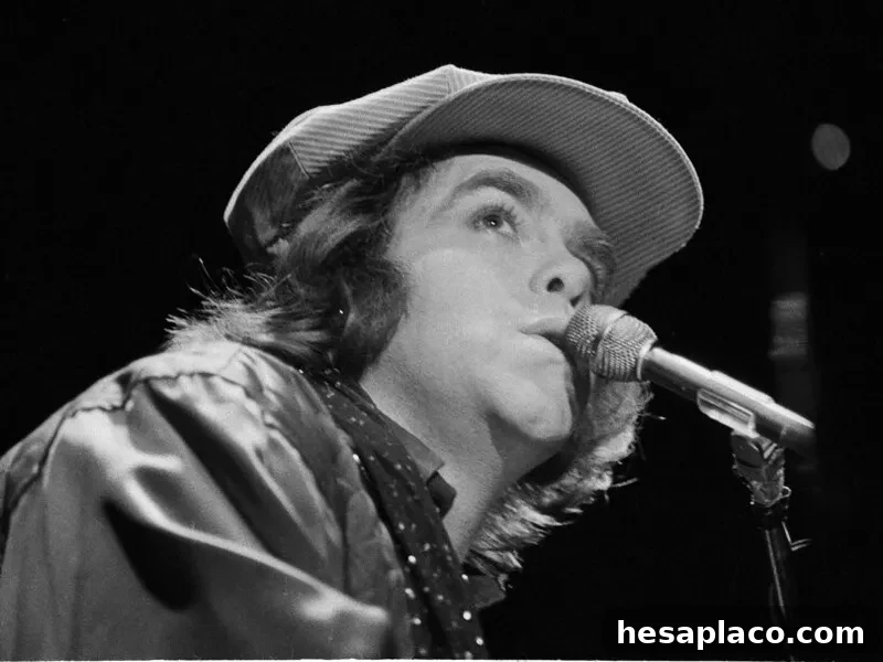 Elton John during his first concert in the Soviet Union in May 1979
