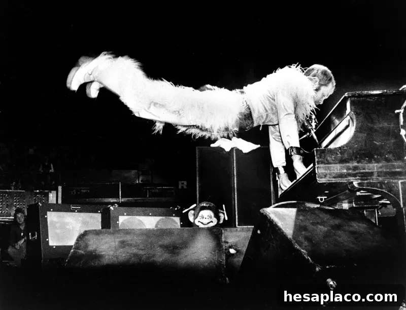Elton John playing the piano like Little Richard