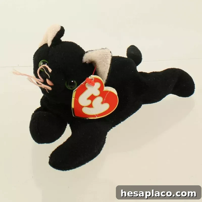 Zip the Black Cat Beanie Baby