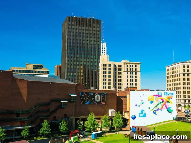 Downtown Akron Skyline