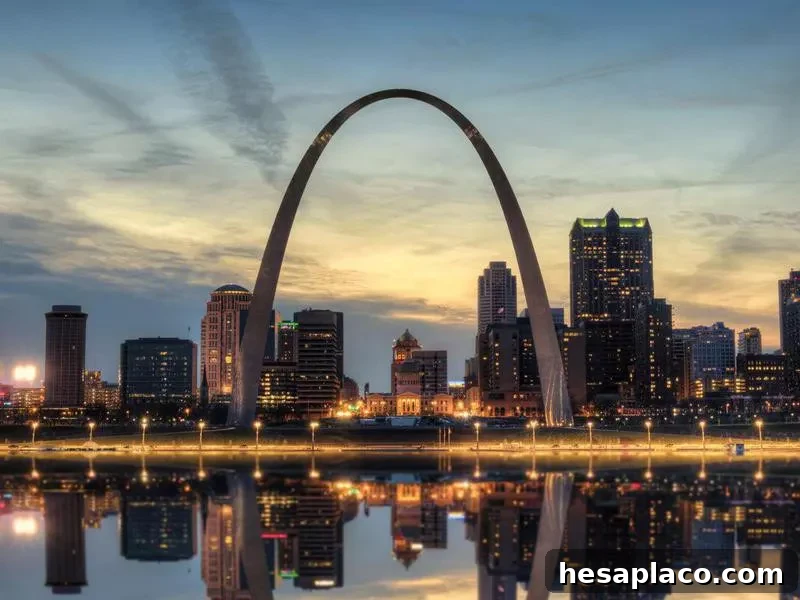 St. Louis Skyline at Sunset