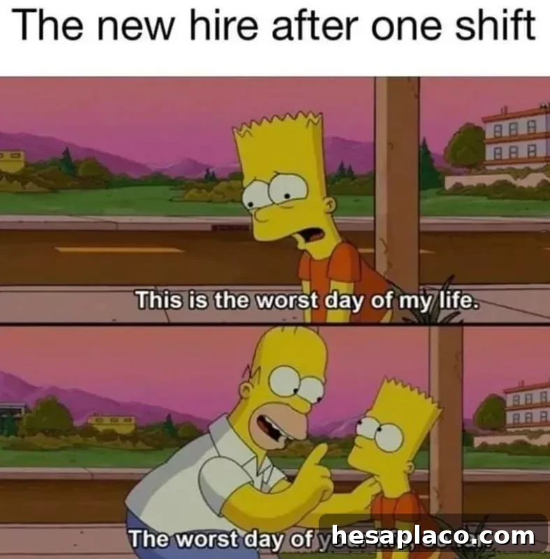 Simpsons worst day meme