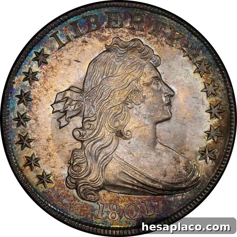 1801 Draped Bust Silver Dollar