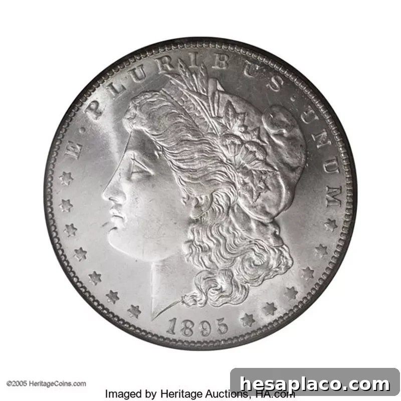 1895-O silver dollar