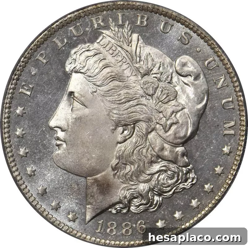 1886-O Morgan Silver Dollar