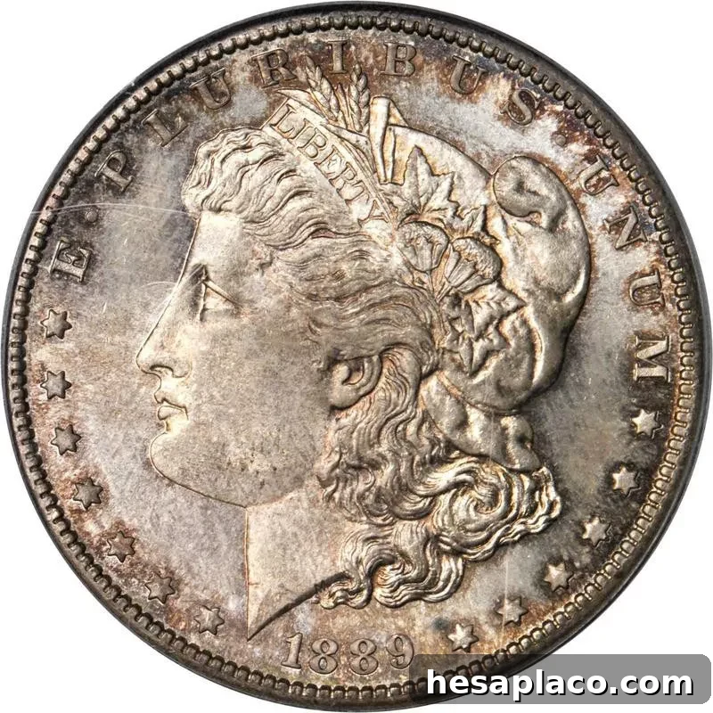 1889-CC Morgan Silver Dollar