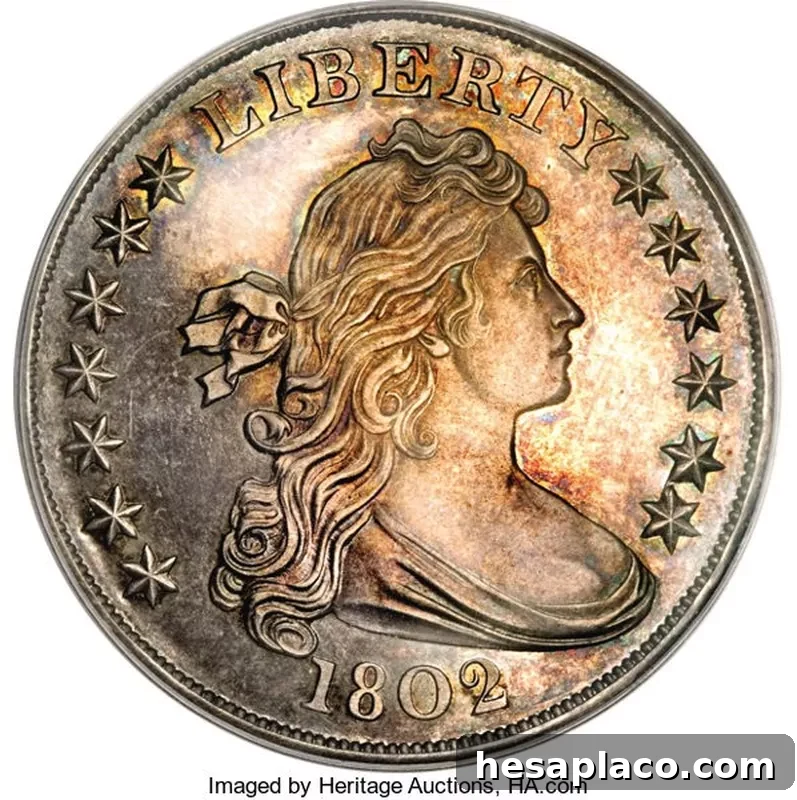 1802 Novodel Silver Dollar