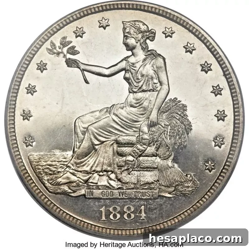 1884 Silver Trade Dollar