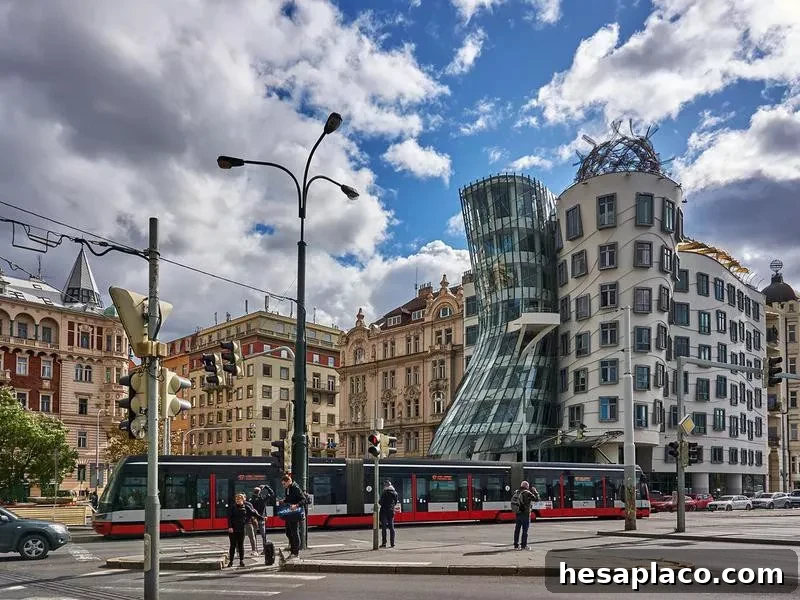 Dancing house in Prague, Czech Republic