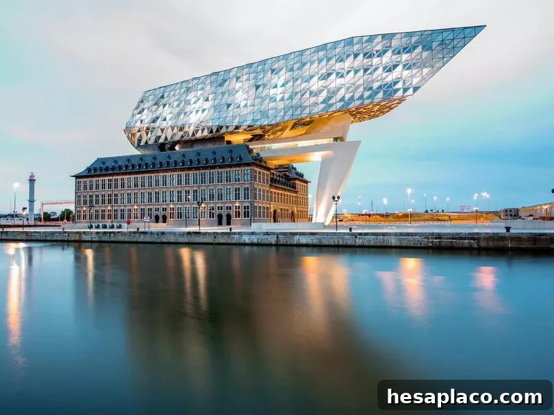 Port house in Antwerp, Belgium