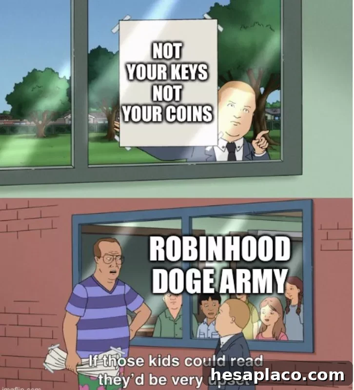 Robinhood dogecoin meme