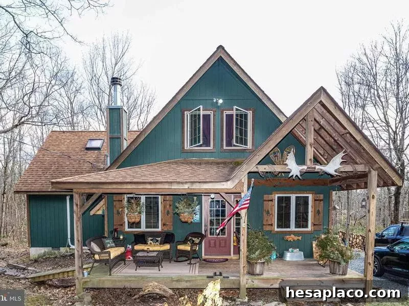 A-frame cabin in Jim Thorpe, Pennslyvania