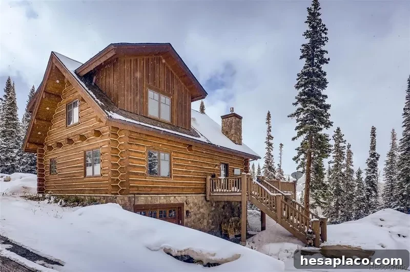 Log cabin in Breckenridge, Colorado