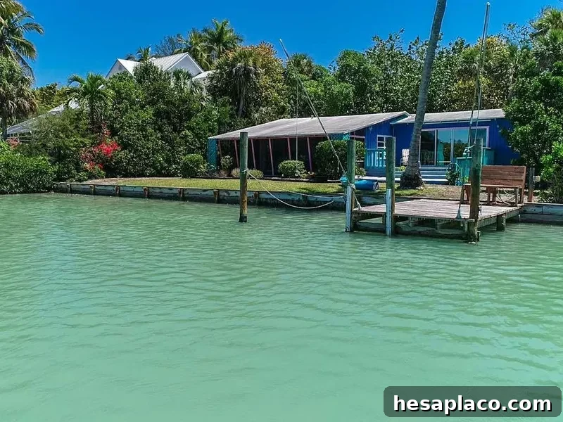 House on the water in Sanibel Island