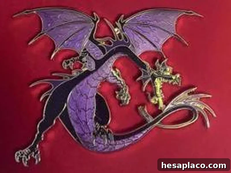 Super Jumbo Maleficent Dragon Gate Disney pin