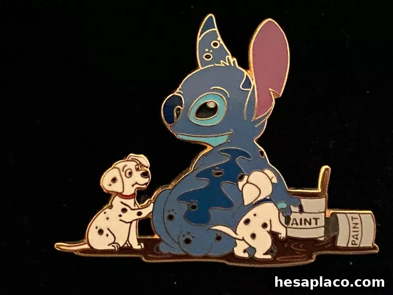 Disney Dalmatians and Stitch Pin