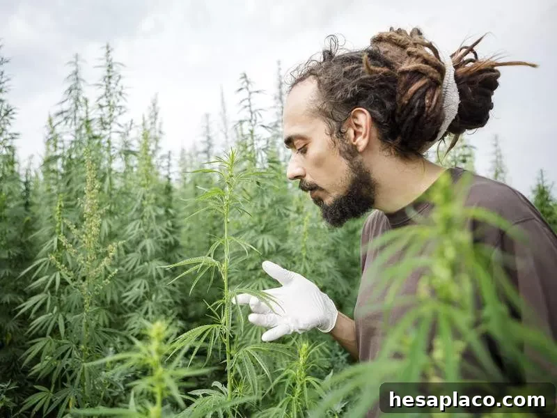 Cannabis field sample technician