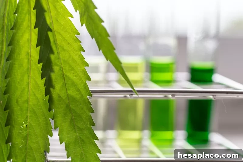 Analysis of cannabis in laboratory