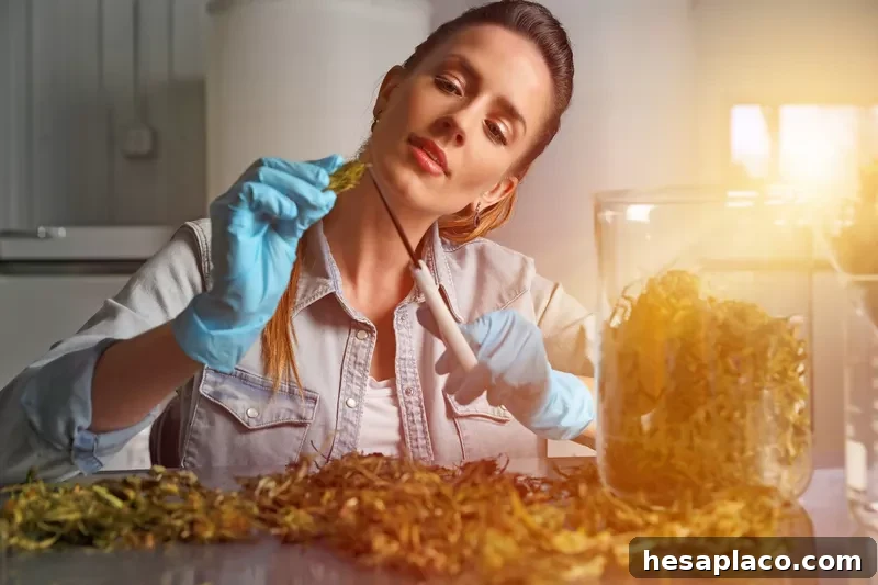 Cannabis worker