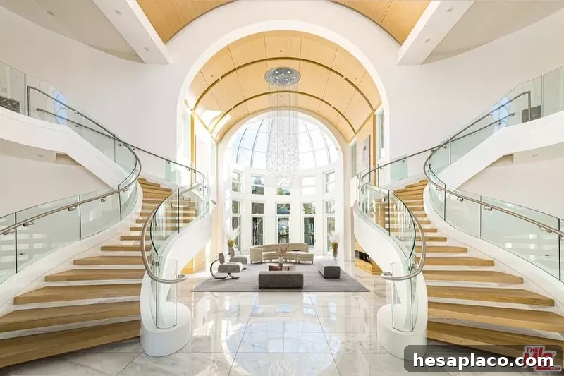 Grand butterfly staircase