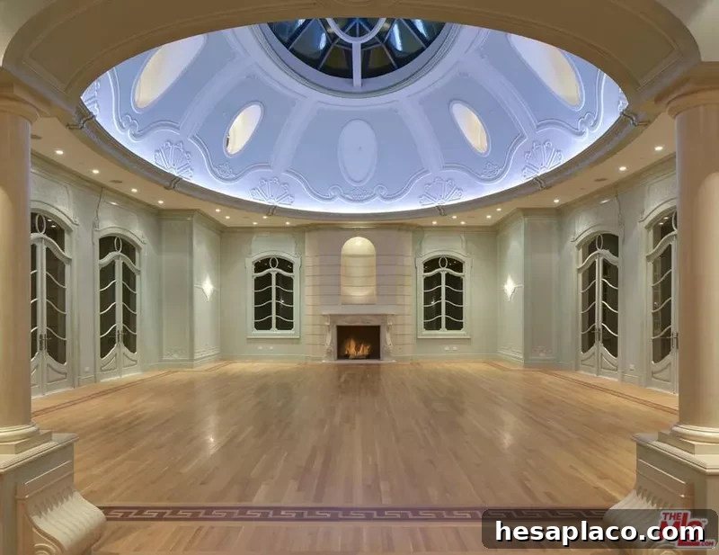 Living room with domed ceiling
