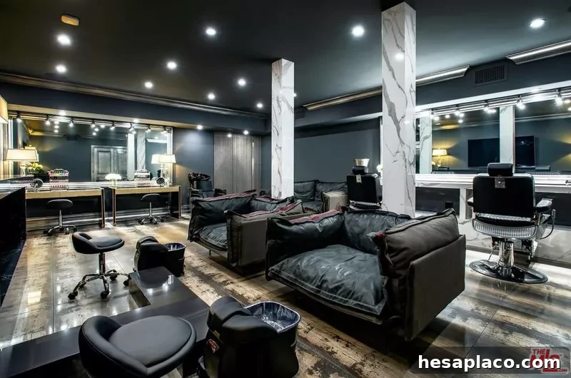 Interior massage parlor