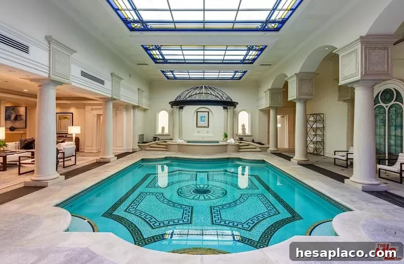 Huge indoor pool