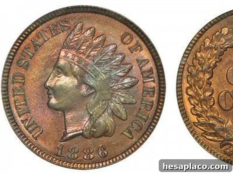 1886 indian head cent