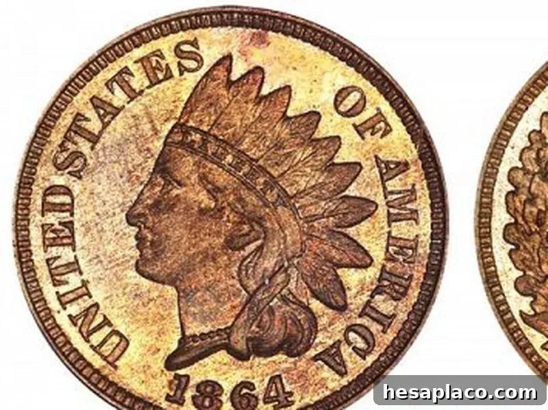 1864 Indian Head Coin