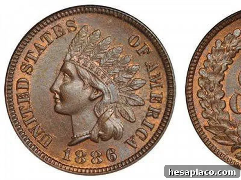 1886 Indian Head Cent