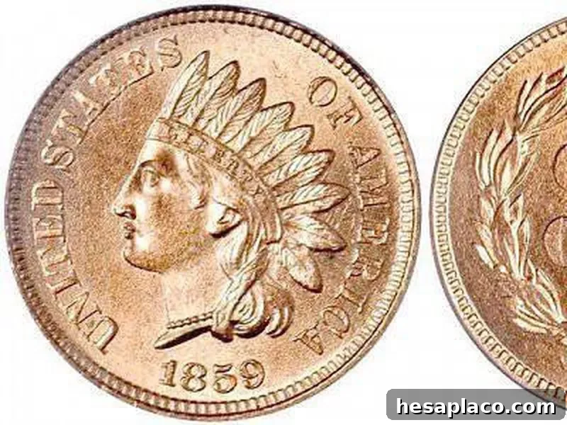 1859 Indian Head Cent