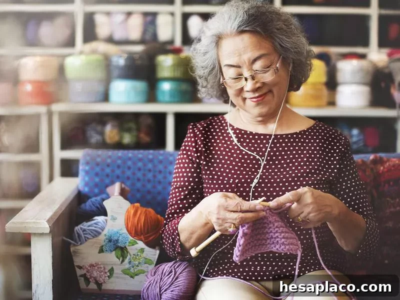 Knitting or Crocheting