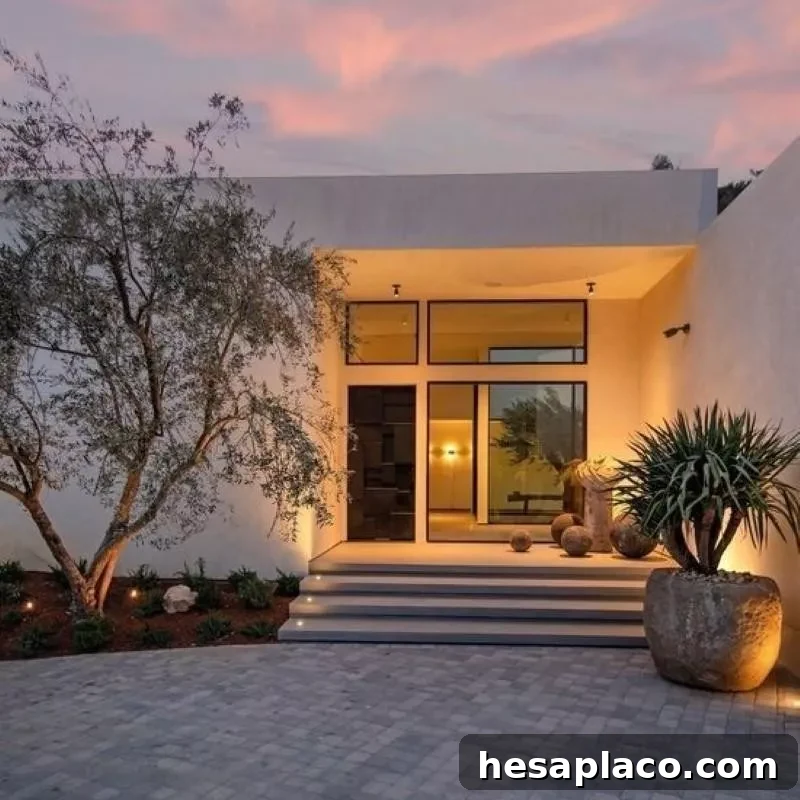 Modern house front door