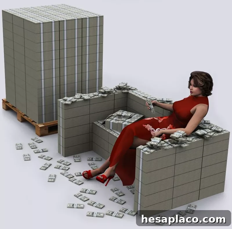 $100 million visualized