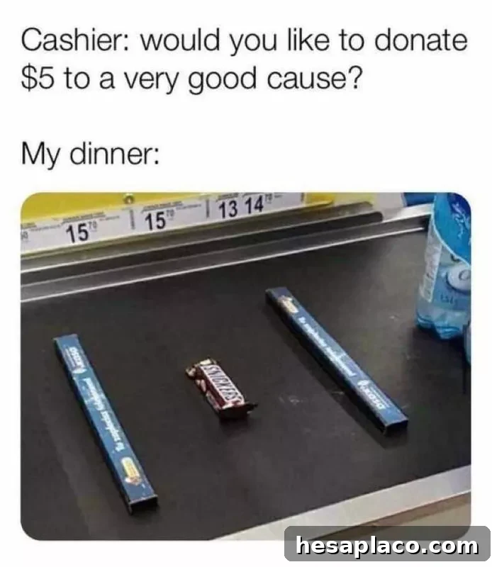 Snickers dinner