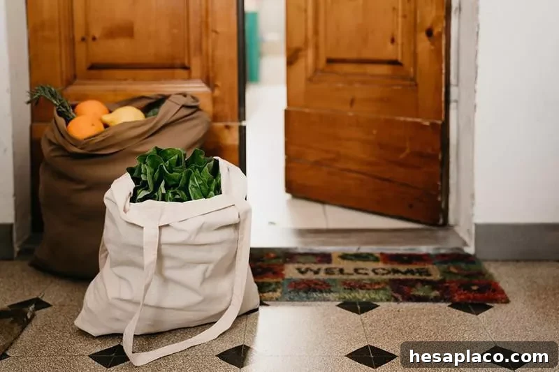 Bags of groceries