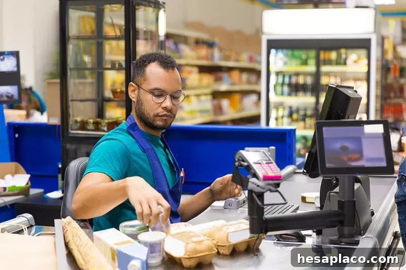 Grocery cashier