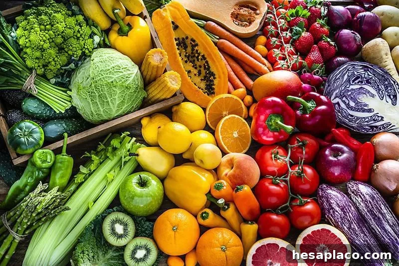 Fruits and vegetables