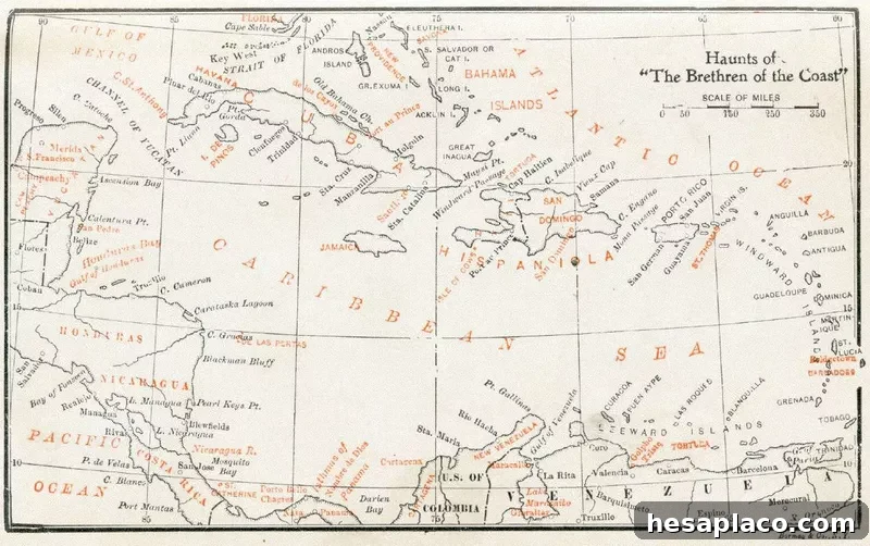 Golden Age of Piracy map