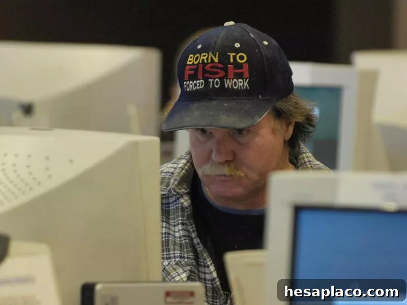 Man files for unemployment at the Idaho Department of Labor in Caldwell, Idaho